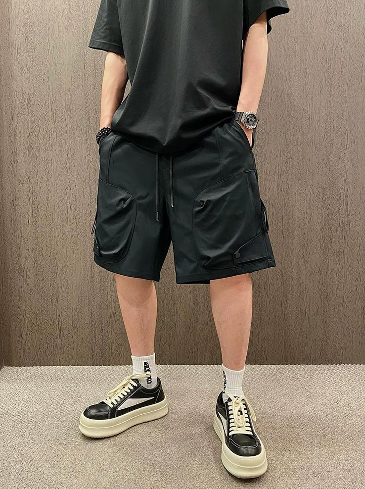 Casual Elastic Waist Shorts