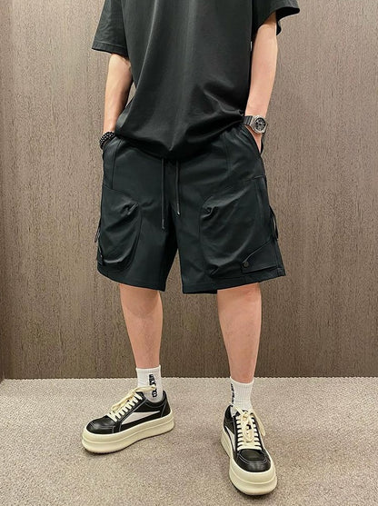 Casual Elastic Waist Shorts