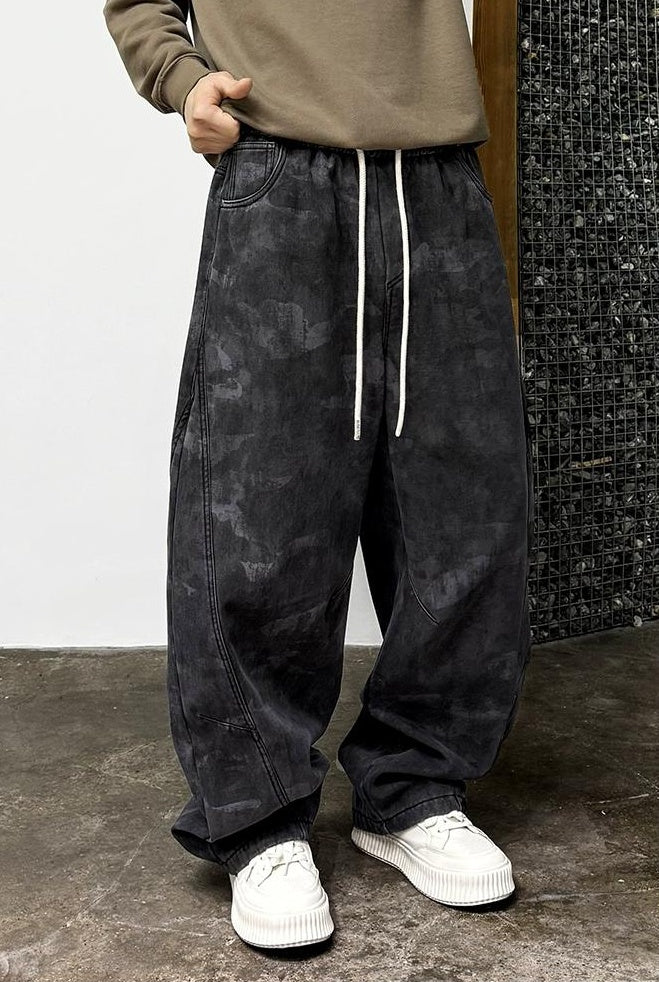 Retro Camouflage Fleece Pants