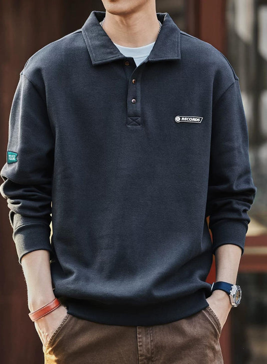 ヘビーウェイトロングスリーブポロ