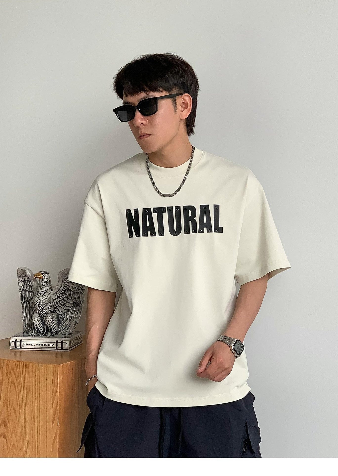 Rivet Print Short Sleeve T-Shirt