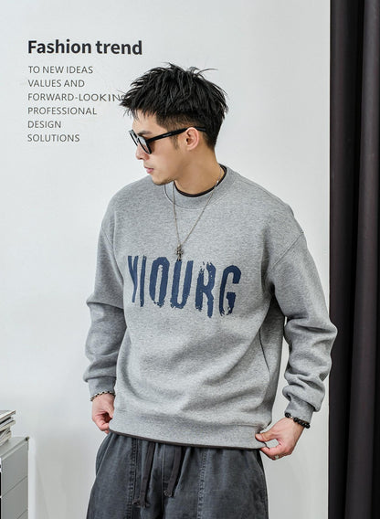 フリースレタードセーター　トップ