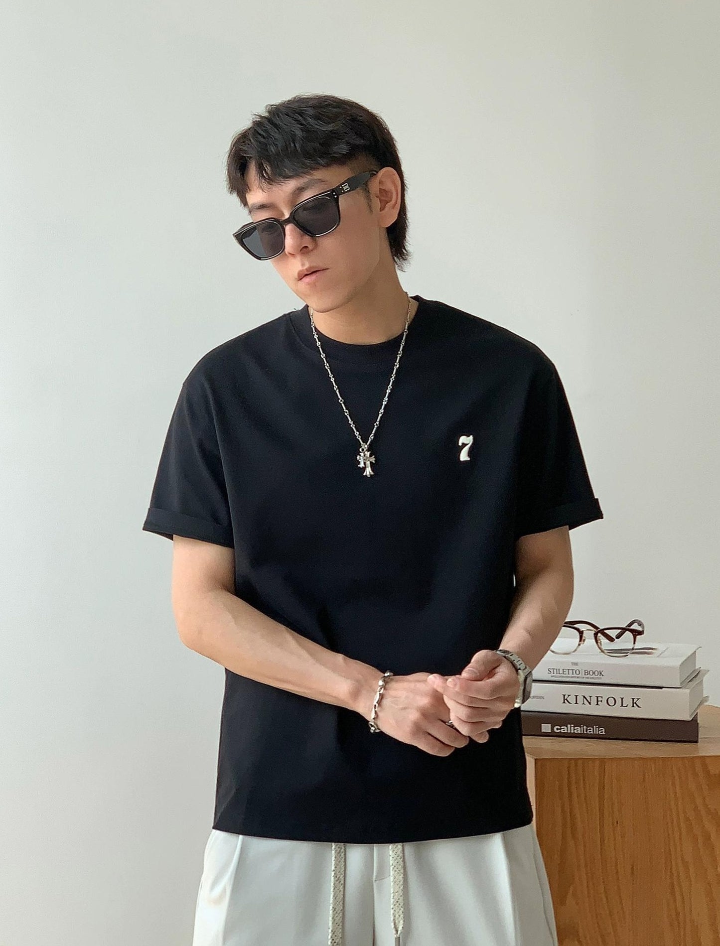 220g Number Logo Casual Tee
