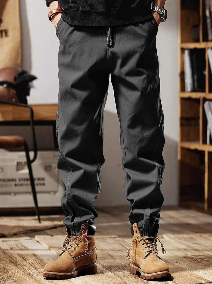 Retro casual pants for men