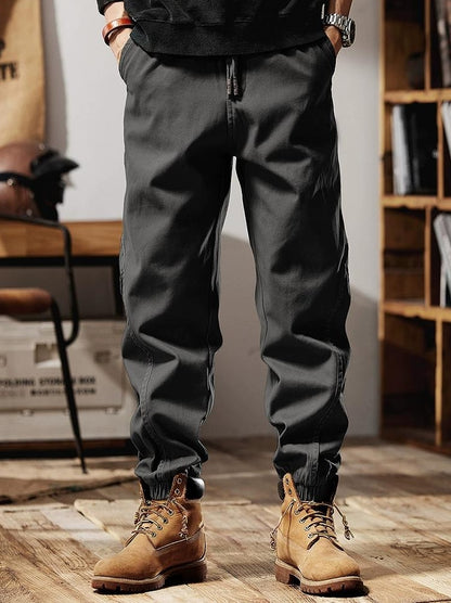 Retro casual pants for men