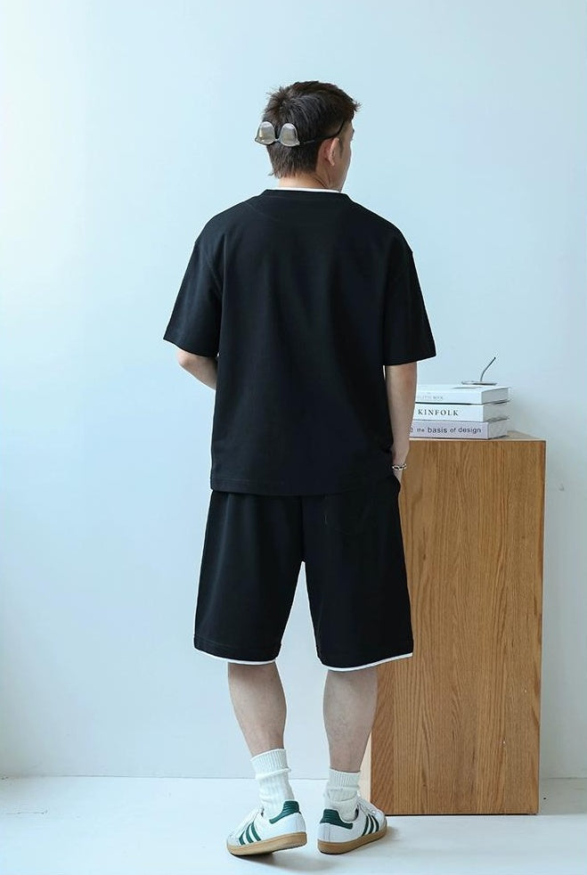Summer Leisure T-Shirt & Shorts Set