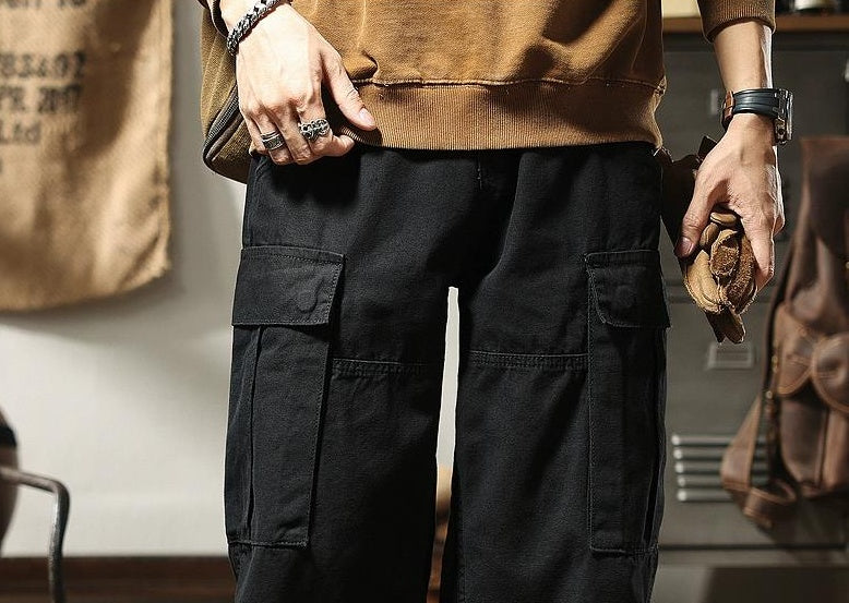 ワイドレッグマルチポケットパンツ