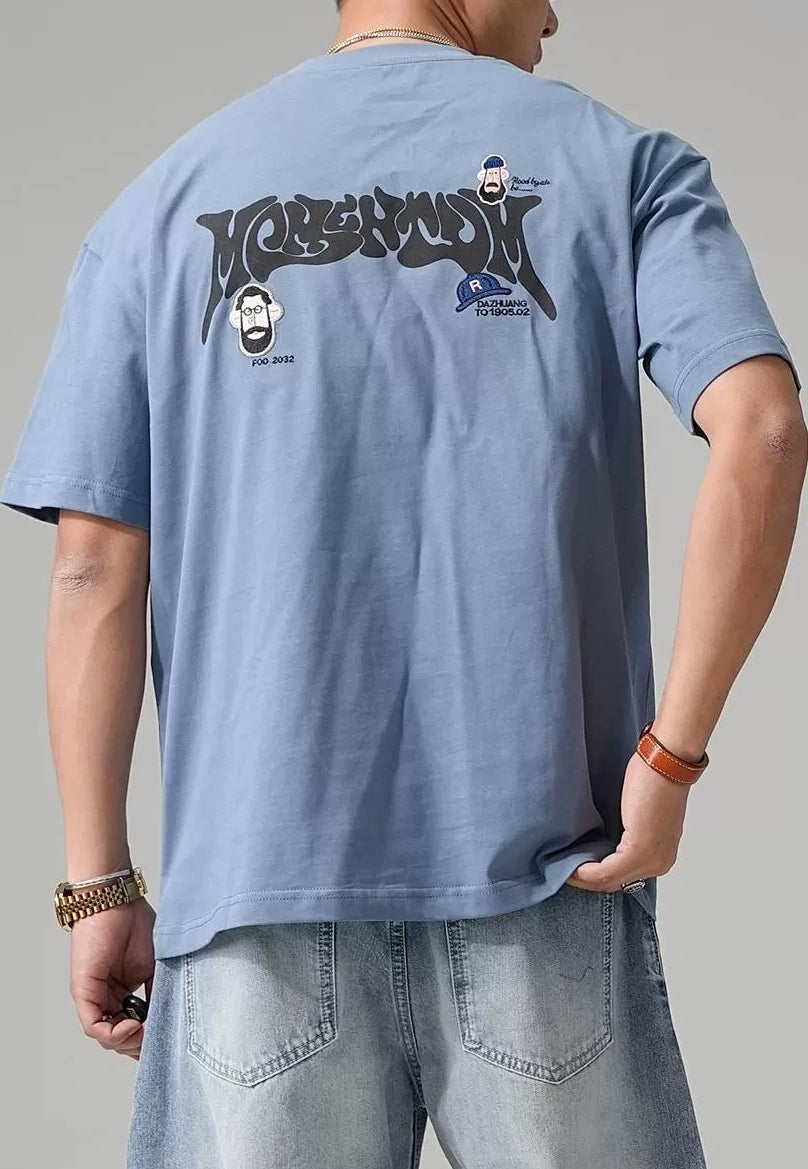 ギャングスタープリントコットンＴシャツ