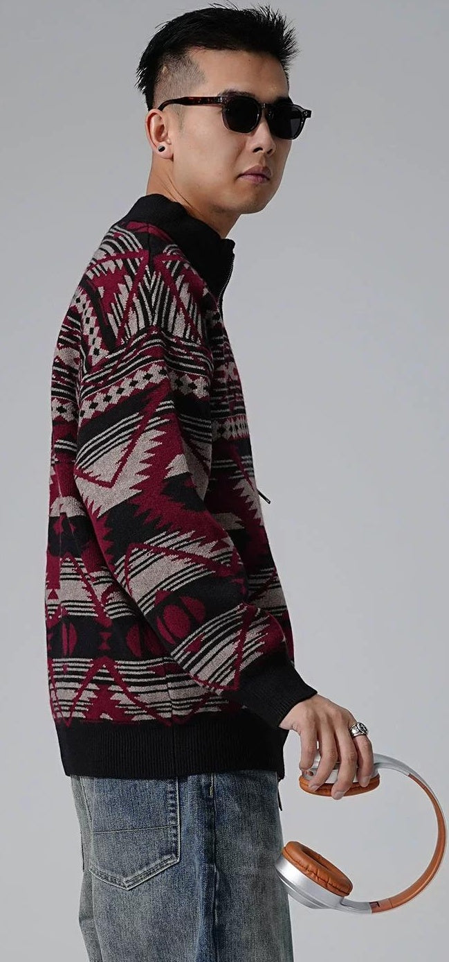 Heavyweight knit cardigan