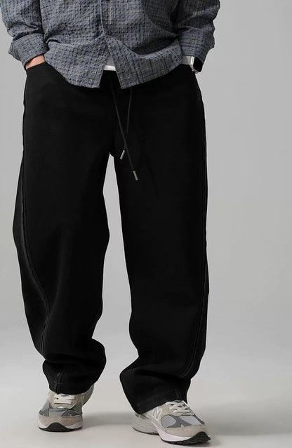 カジュアルルーズスウェットパンツ