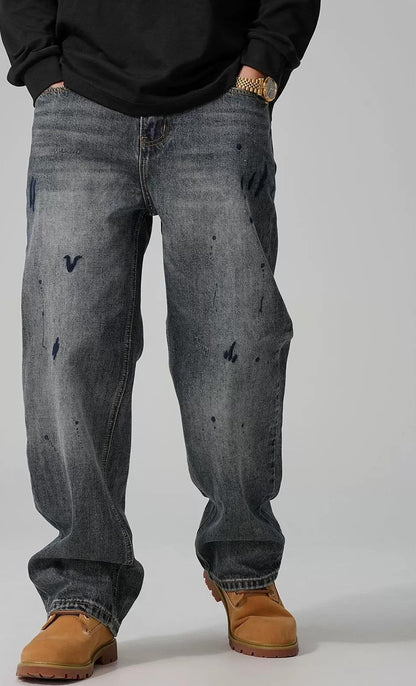 Retro Embroidered Casual Jeans