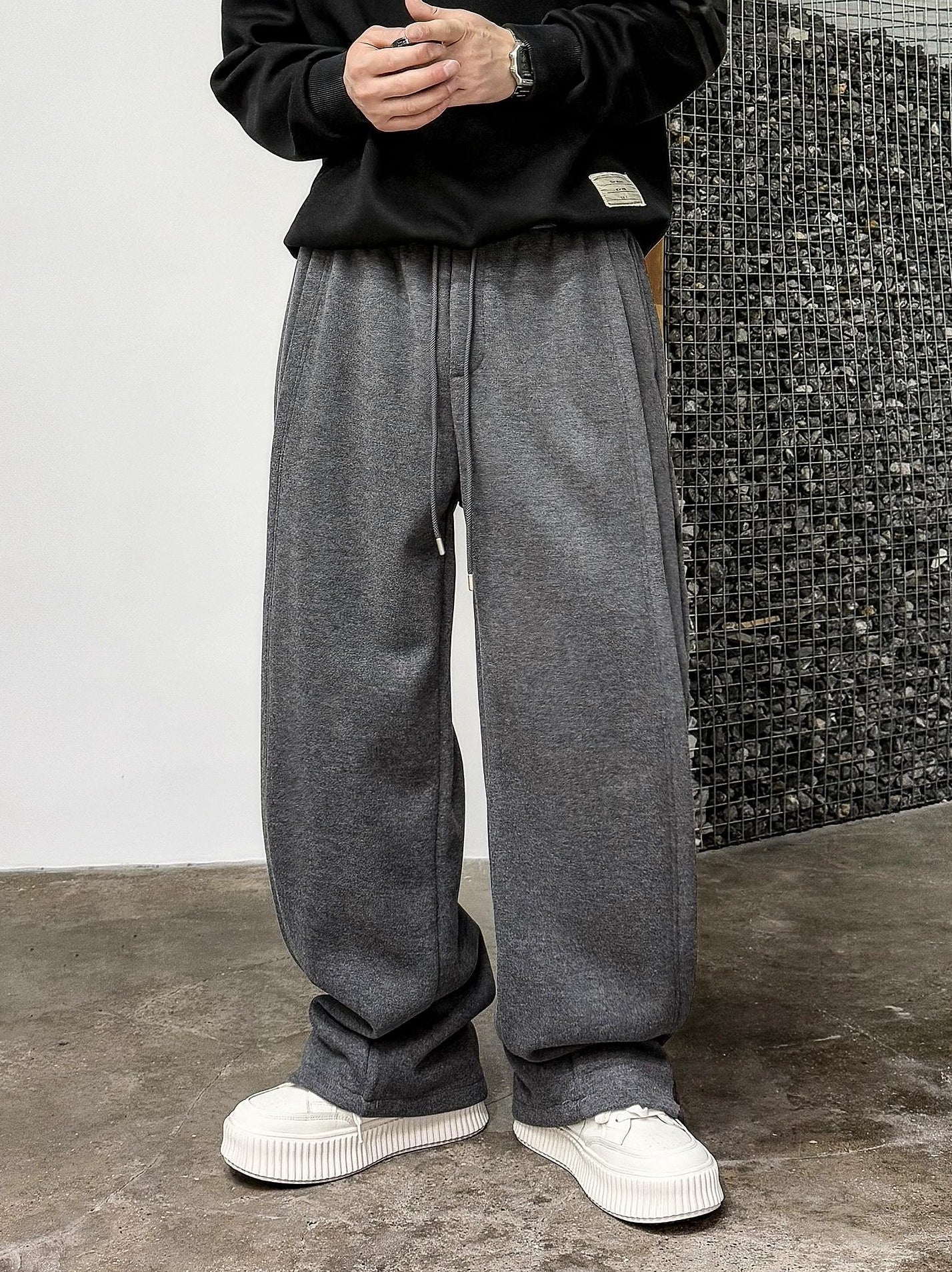 Casual Drape Elastic Pants