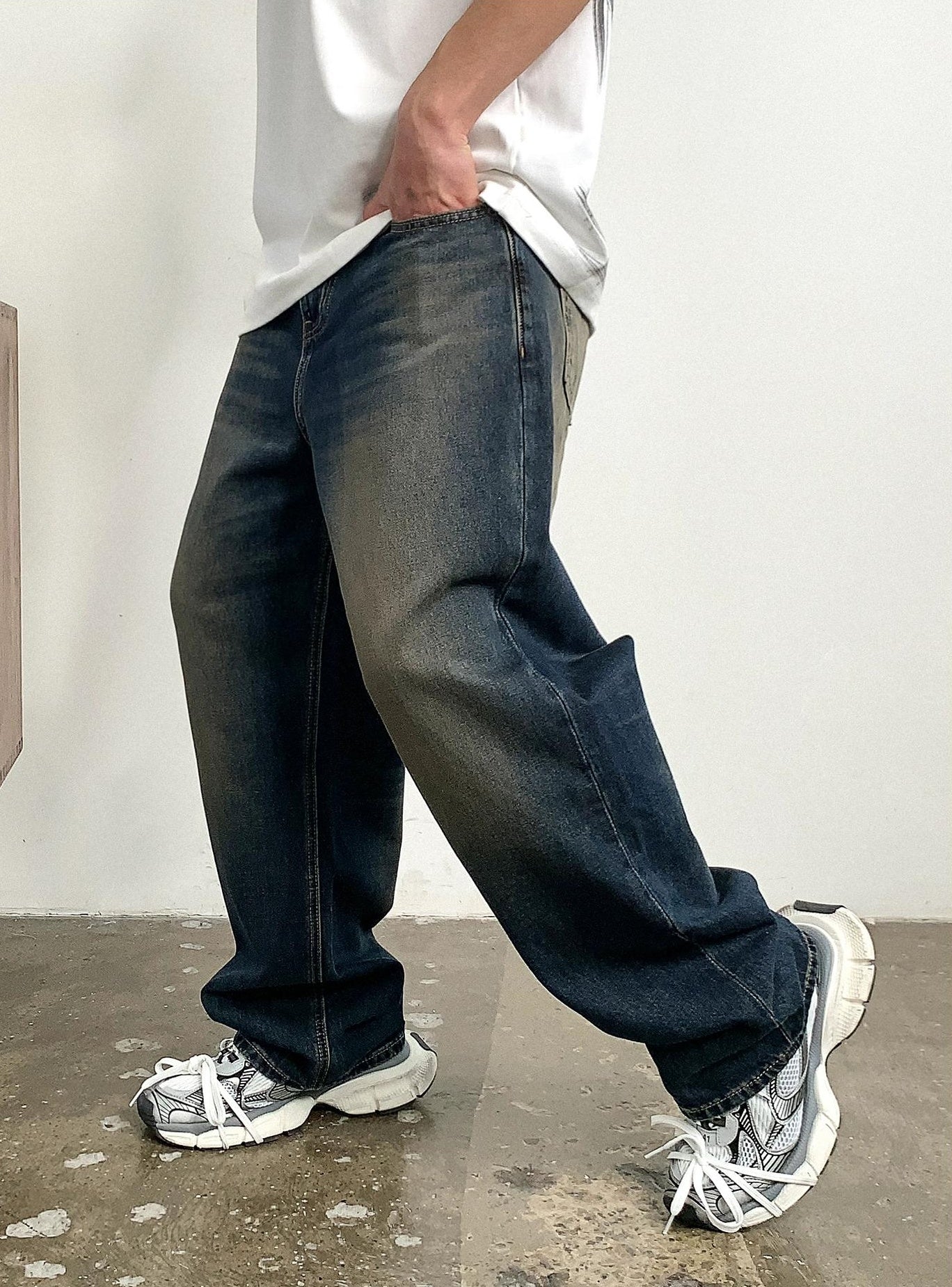 Vintage Blue Loose Jeans