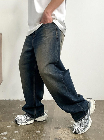 Vintage Blue Loose Jeans