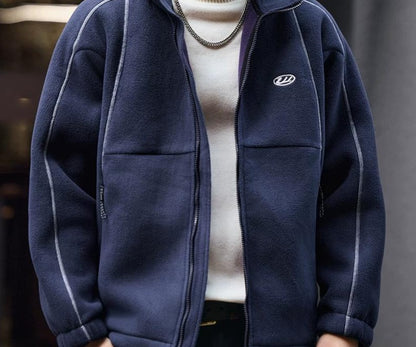 ストライプカジュアルジャケット