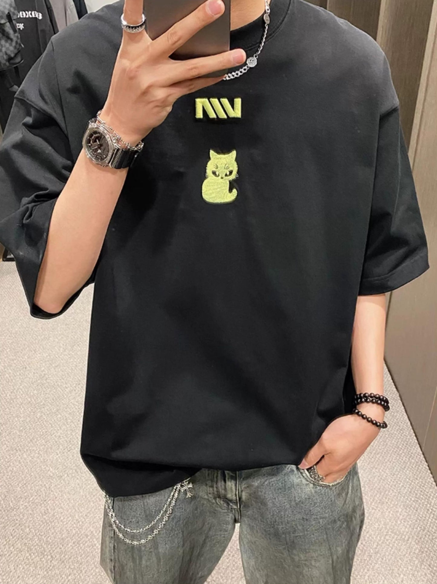 Candy Color Kitten Tee