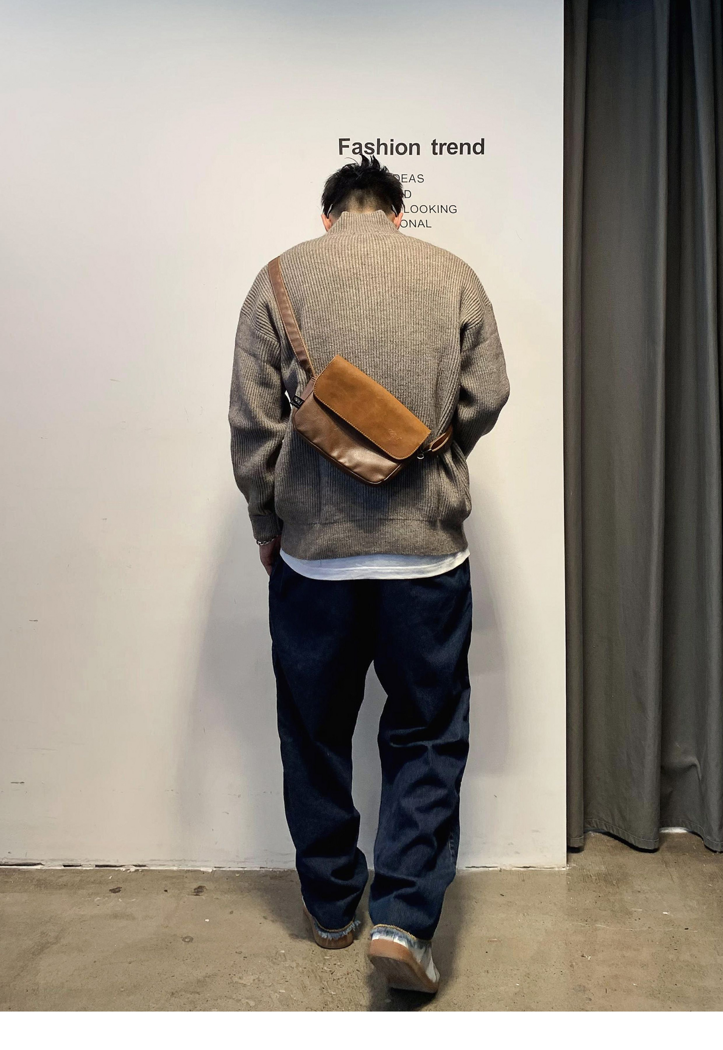 ビンテージカーディガン カラーニットジャケット