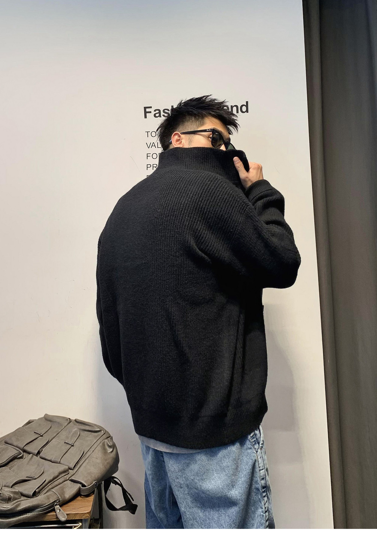 ビンテージカーディガン カラーニットジャケット