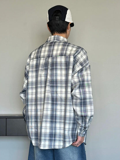 レトロチェックシャツジャケット