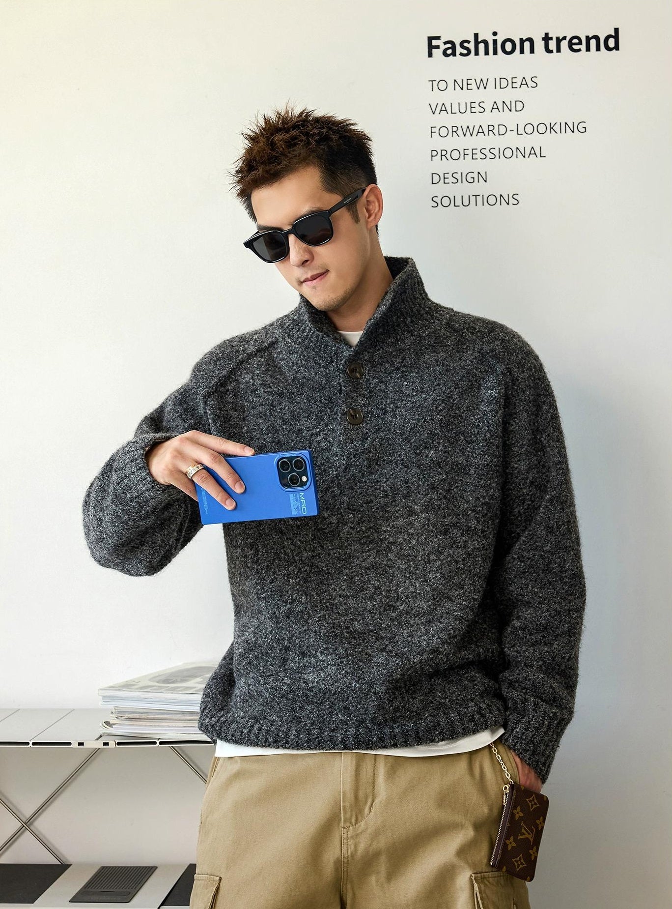 心地よいウールブレンドジャンパー