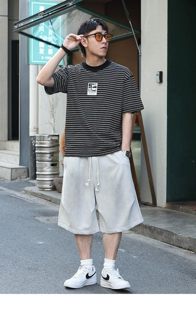 Striped Patchwork T-Shirt