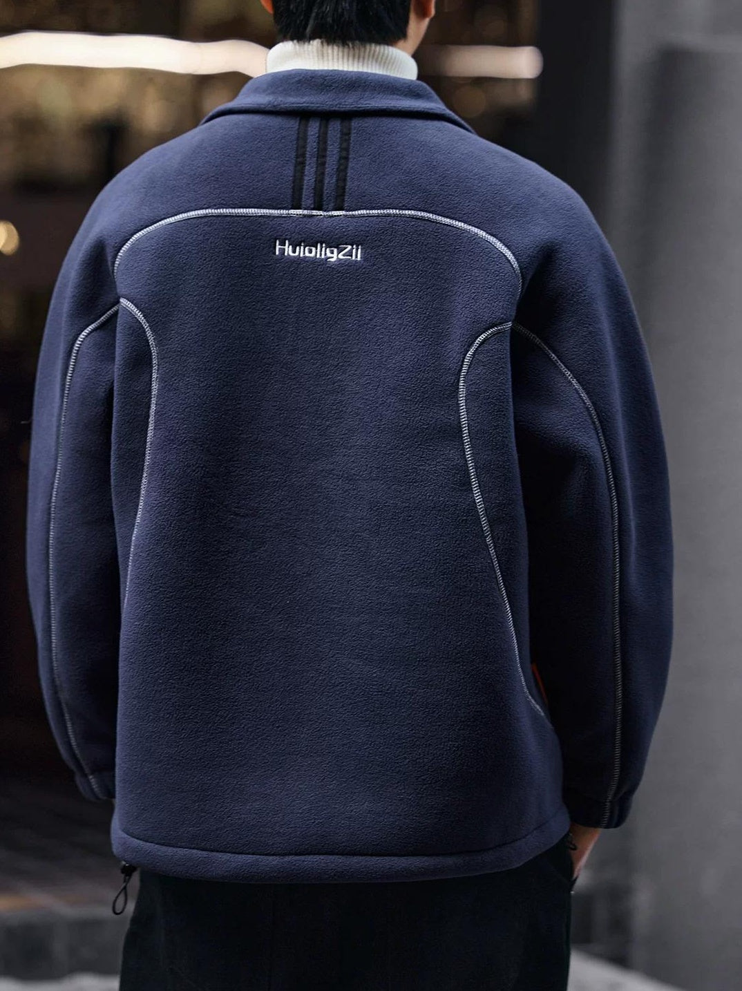 ストライプカジュアルジャケット