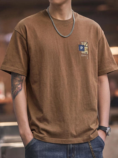 エスニックプリントコットンＴシャツ
