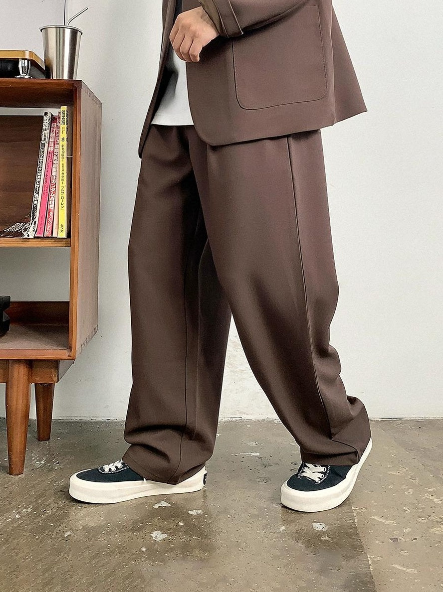 ビッグサイズドレープカジュアルパンツ