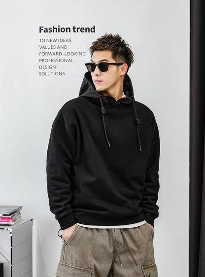 Fleece Liner Black Hoodie