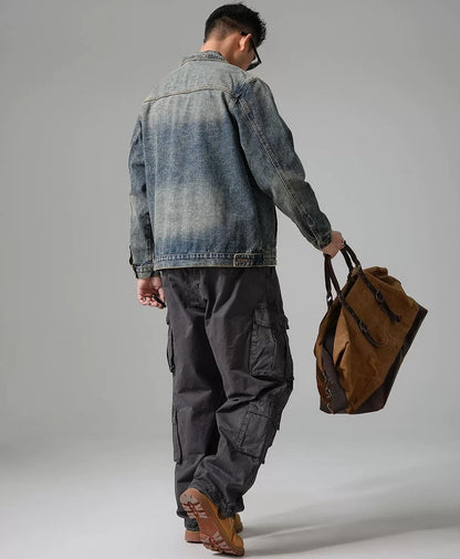 ヘビー刺繍デニムジャケット