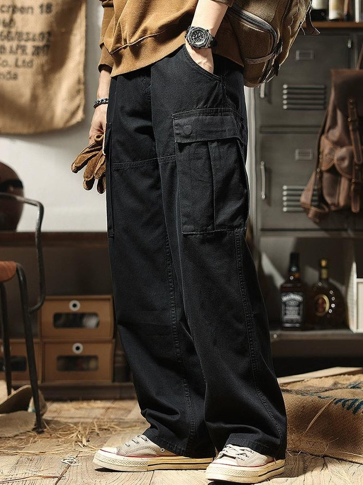 ワイドレッグマルチポケットパンツ