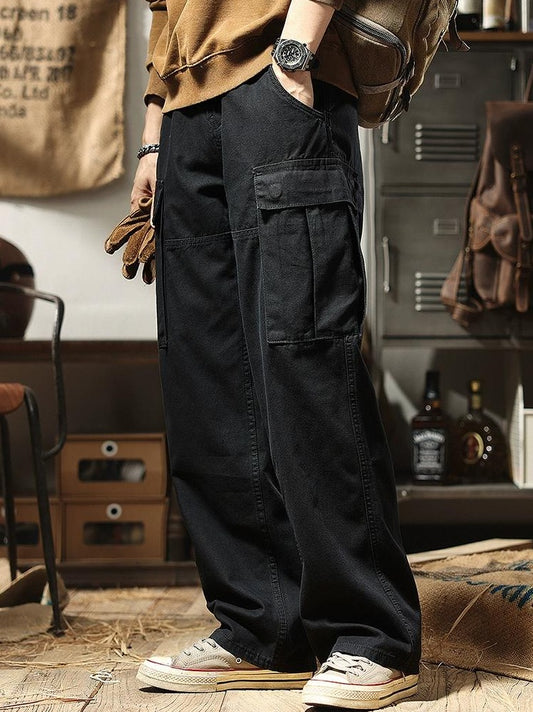 ワイドレッグマルチポケットパンツ