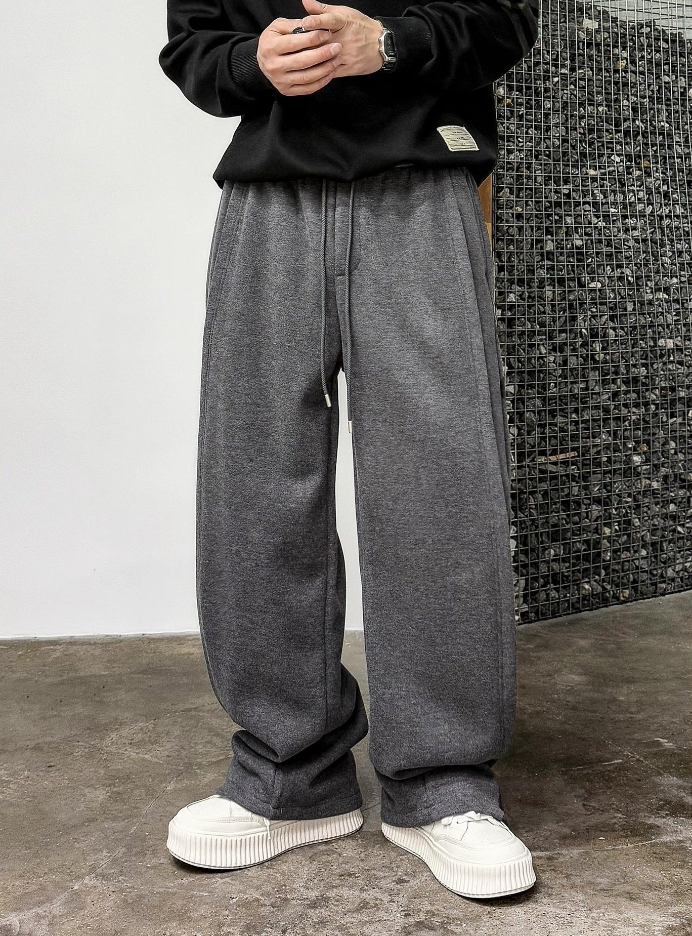 Casual Drape Elastic Pants