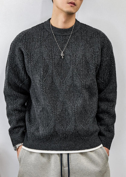 ツイストパターンニットジャンパー