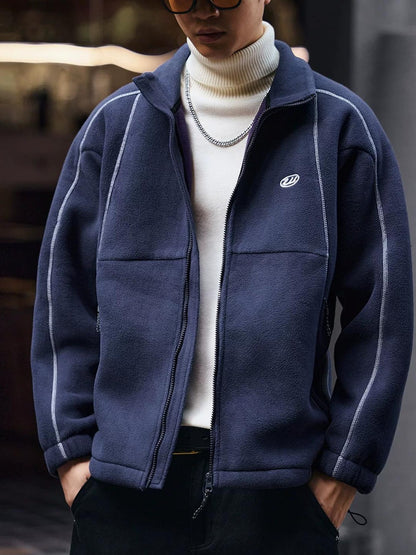 ストライプカジュアルジャケット