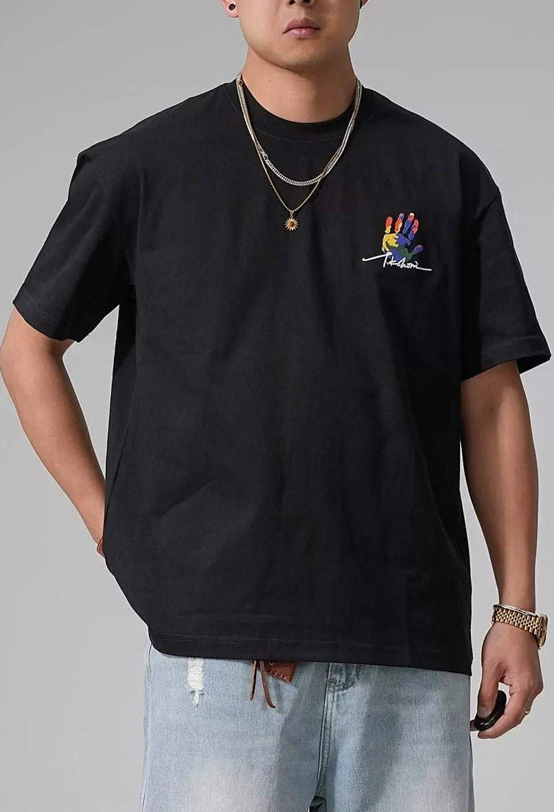 ヘビー プリント カジュアル Tシャツ