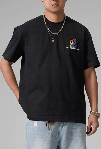 ヘビー プリント カジュアル Tシャツ