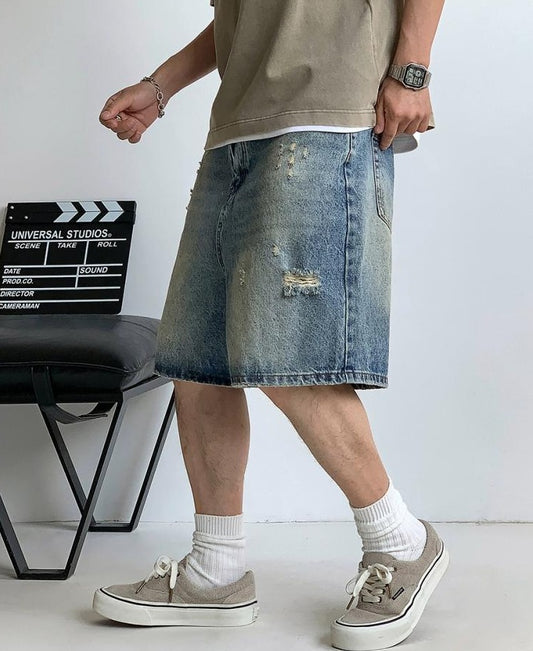 Summer Loose Jean Shorts