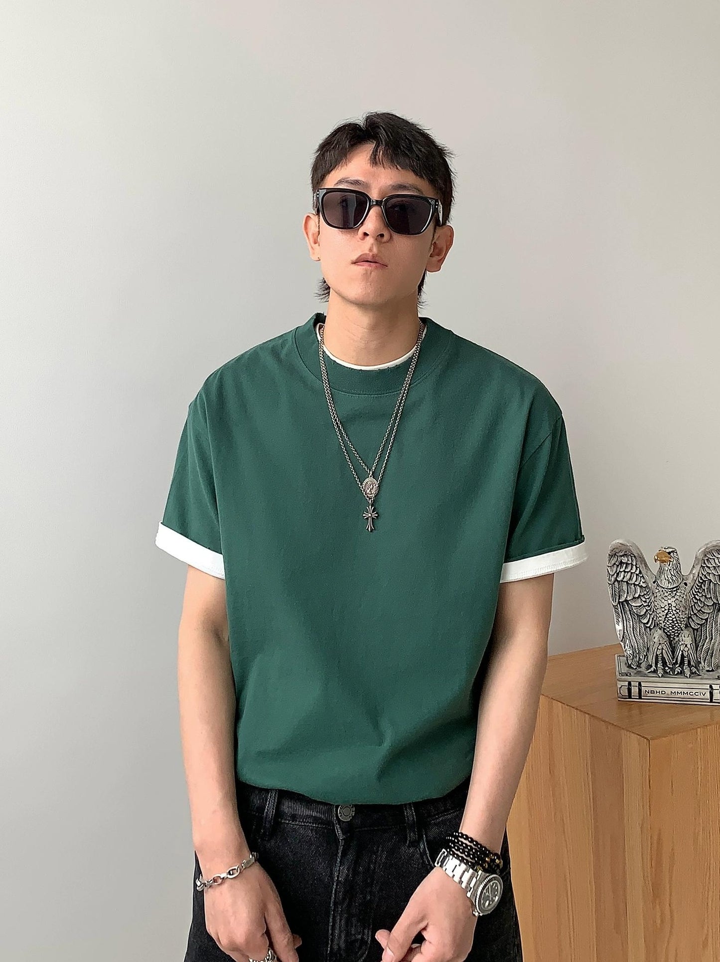Cotton Casual Short-Sleeve T-Shirt