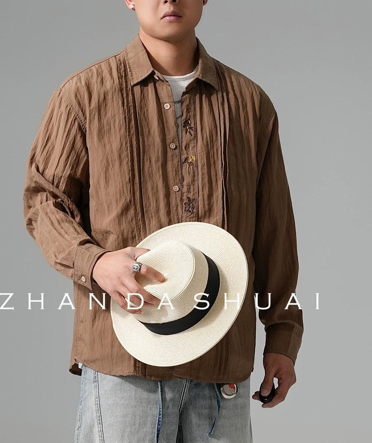 アメリカン・ルーズ・ラペル・シャツ