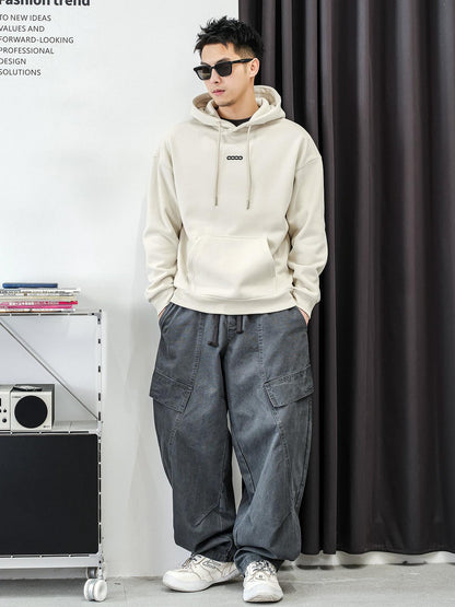 フーデッドフリースプルオーバージャケット