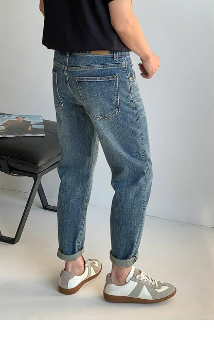 Lang Blue Washed Jeans