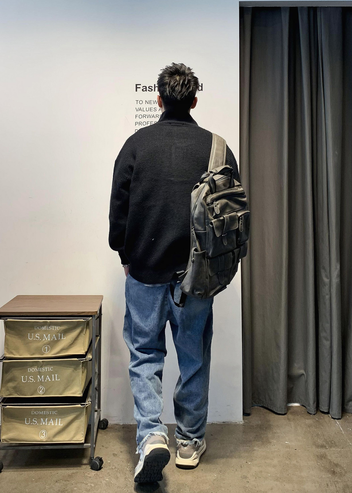 ビンテージカーディガン カラーニットジャケット