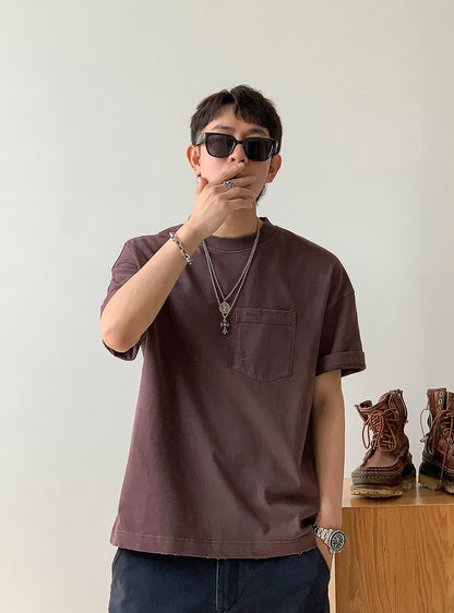 Retro Spliced Pocket Tee