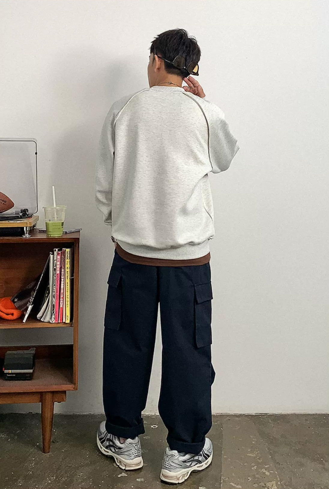 Casual Solid Color Sweatshirt