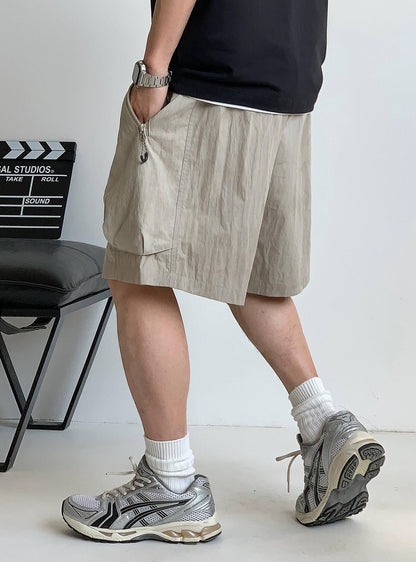 Men's Casual Zipper Shorts