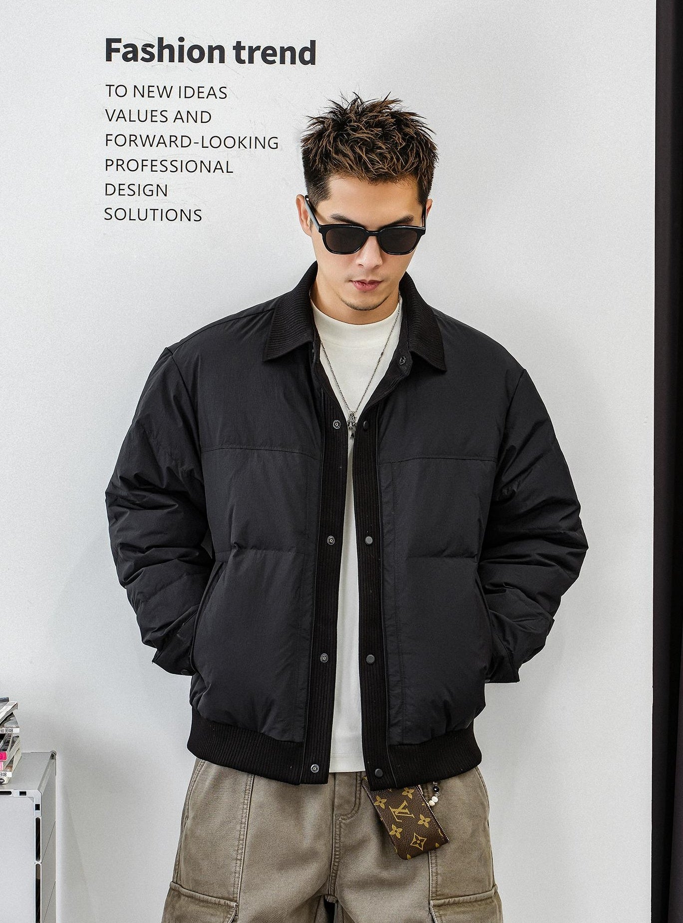 Men's heavy down jacket