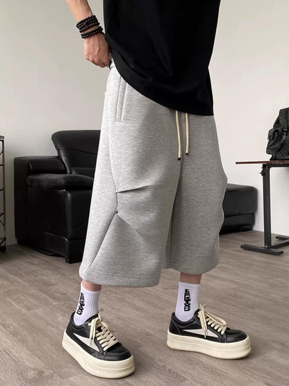 Gray 3D Sports Shorts