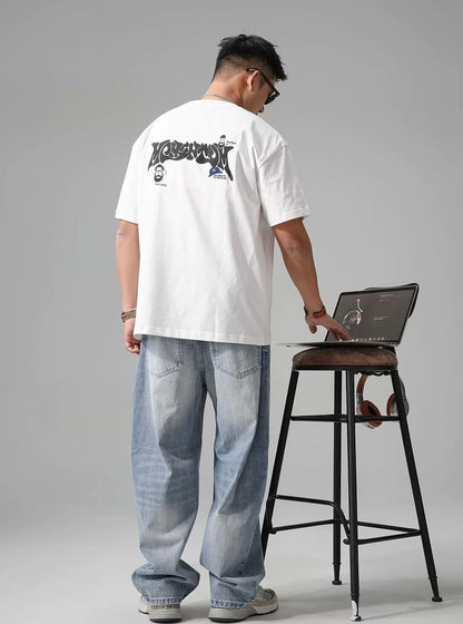 ギャングスタープリントコットンＴシャツ
