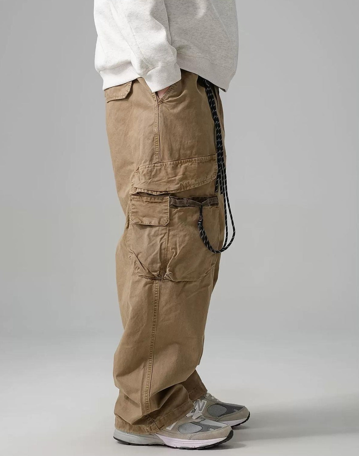 Wide-Leg Work Pants